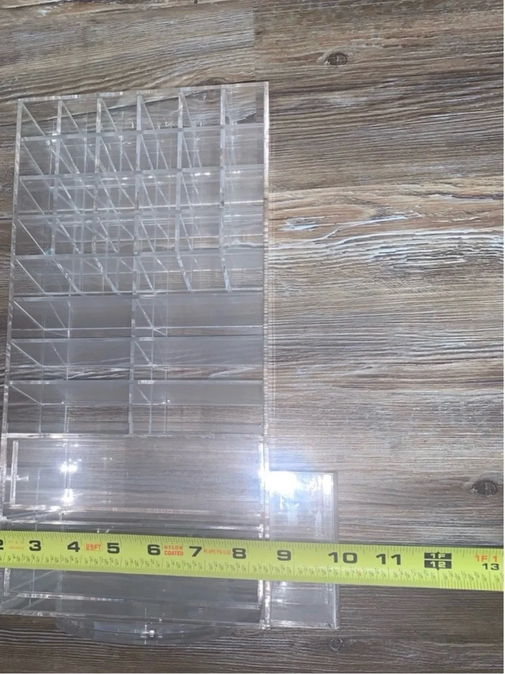 Clear Acrylic Multi-Compartment Organizer for Home Storage